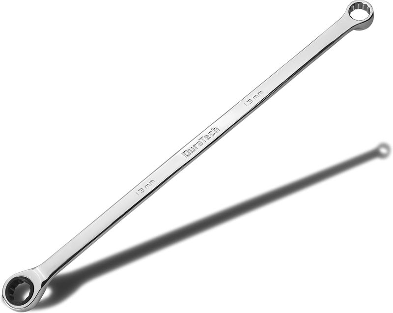 DURATECH 13mm Extra Long Ratcheting Wrench, Metric, CR-V Steel - Image 1